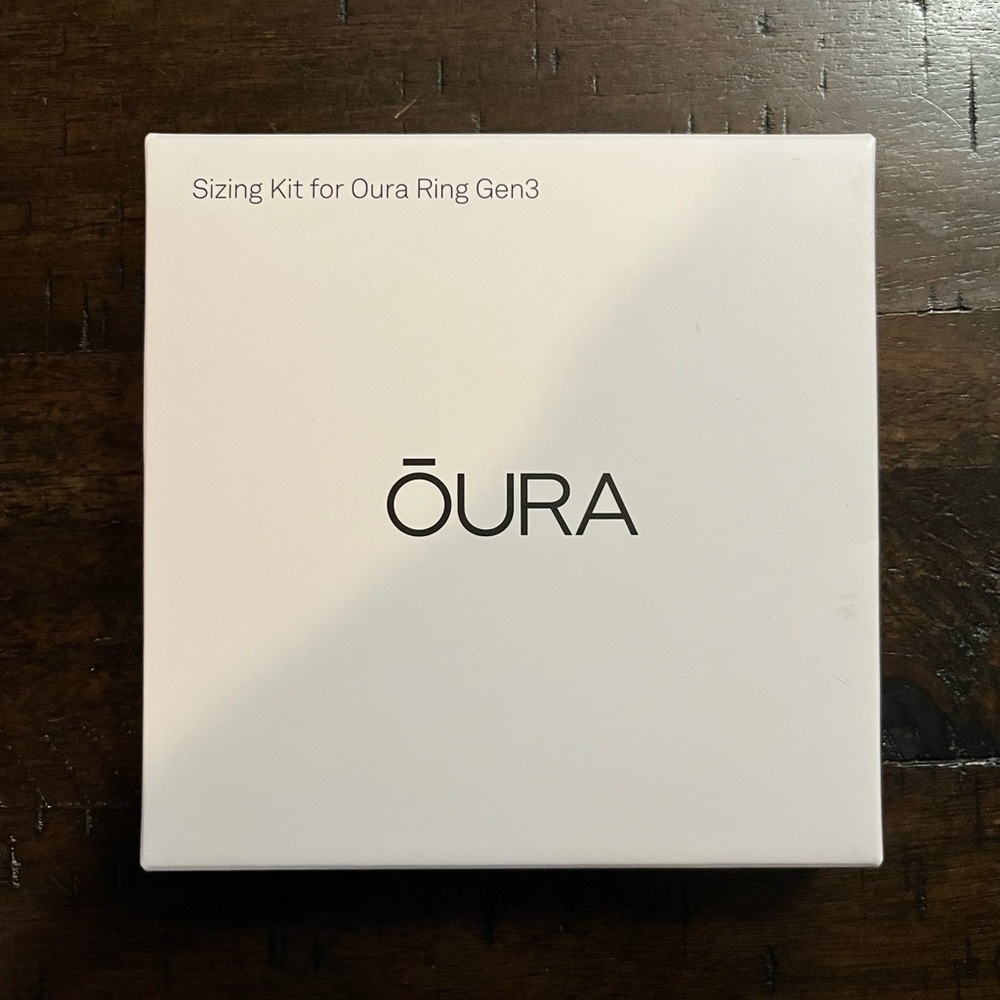 Oura Ring Gen3 Sizing Kit in White